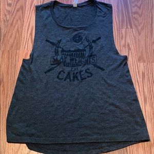 Barbell revolution muscle tank